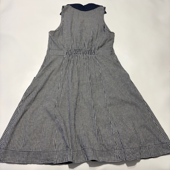 Anthropologie Dress Sz 14 Camelia Collared Button Front Gingham Cottagecore - Picture 12 of 15
